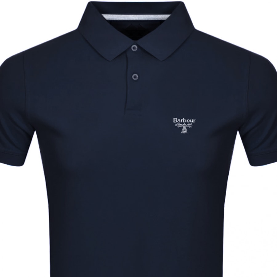 Alternative Image for ProductBarbour Beacon Short Sleeved Polo T Shirt Navy2